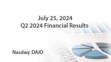 DAIO Q2 2024 Financial Results Earnings Date